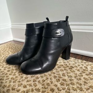 Chanel black bootie